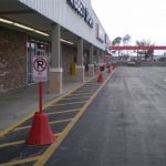 Octagon Portable Sign Base in Red