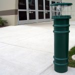 Forest Green UV Lighted Decorative Bollard Cover
