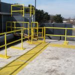 Roof Rail Fall Protection with gate